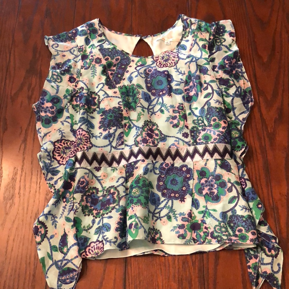 Walter Anthropologie flutter sleeve blouse